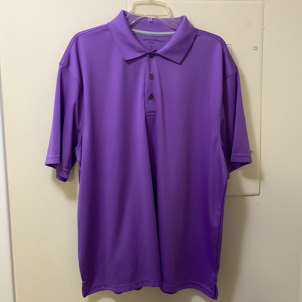 Men’s Cross & Winsor Golf XL Polo Purple